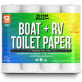 Boat and RV 2 Ply Toilet Paper, Unscented, 12 Rolls per Case