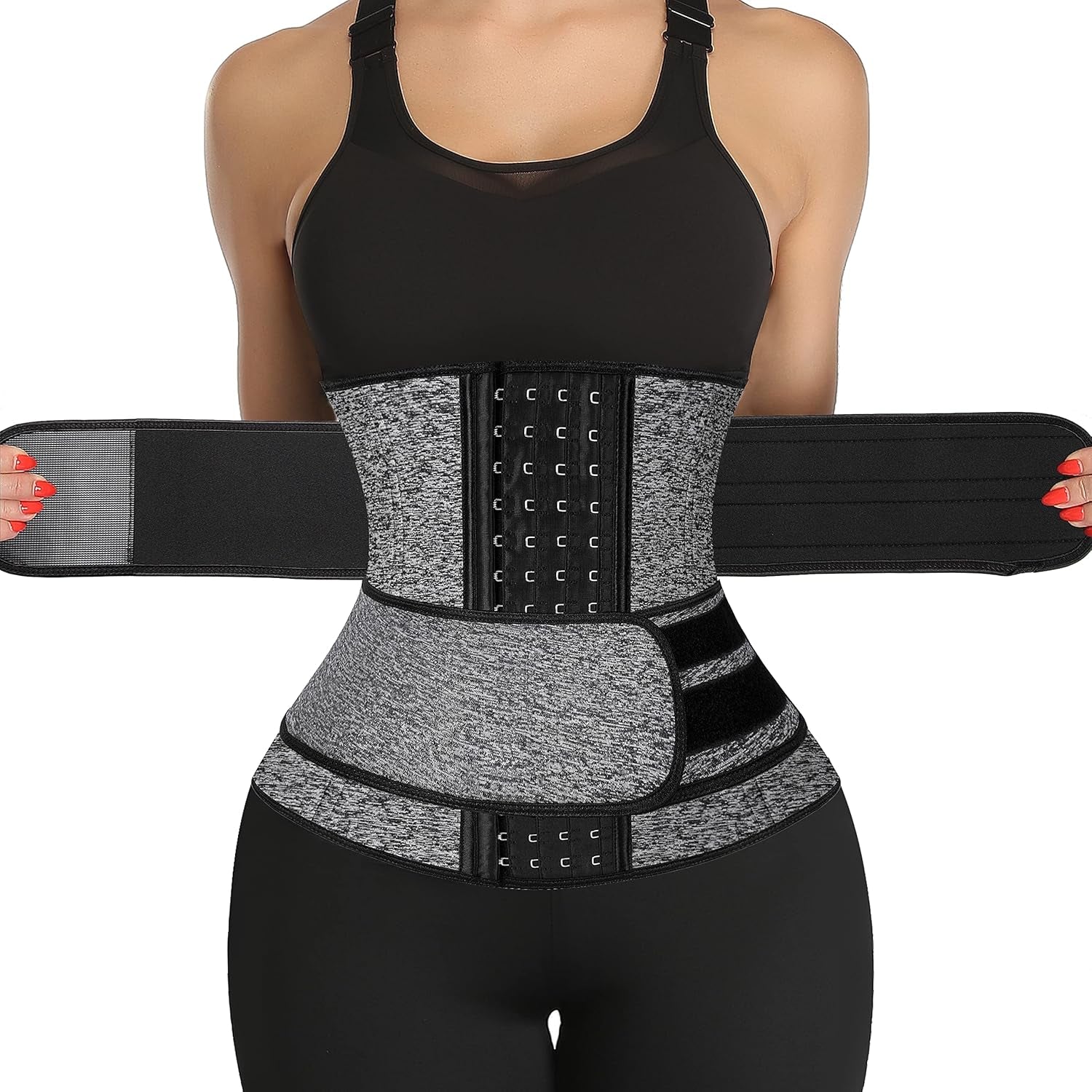Neoprene Sauna Waist Trainer Corset Sweat Belt for Women Compression Cincher Band Workout Fitness Back Support