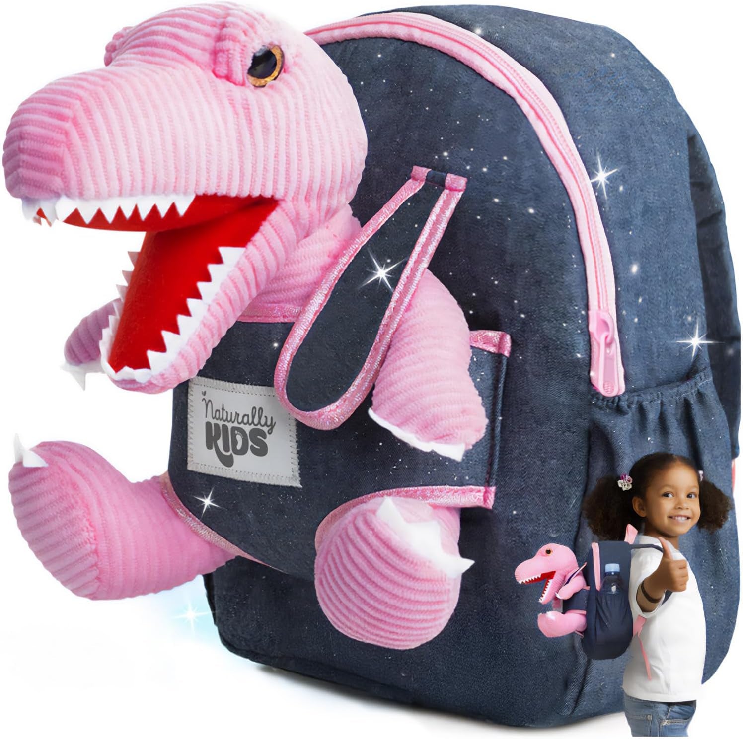 Wolf Backpack, Wolf Toys for Kids 3-5, Toddler Husky Stuffed Animal Gifts for 2 3 4 5 Year Old Girl Boy