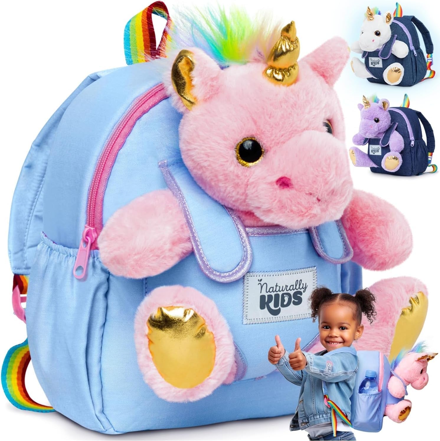 Wolf Backpack, Wolf Toys for Kids 3-5, Toddler Husky Stuffed Animal Gifts for 2 3 4 5 Year Old Girl Boy