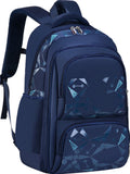 Boys School Backpacks for Kids, Fashion Bookbags for Teens, Lightweight Shoulder School Bags, Blue