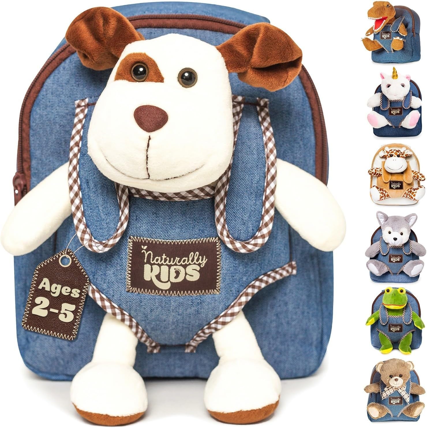 Wolf Backpack, Wolf Toys for Kids 3-5, Toddler Husky Stuffed Animal Gifts for 2 3 4 5 Year Old Girl Boy