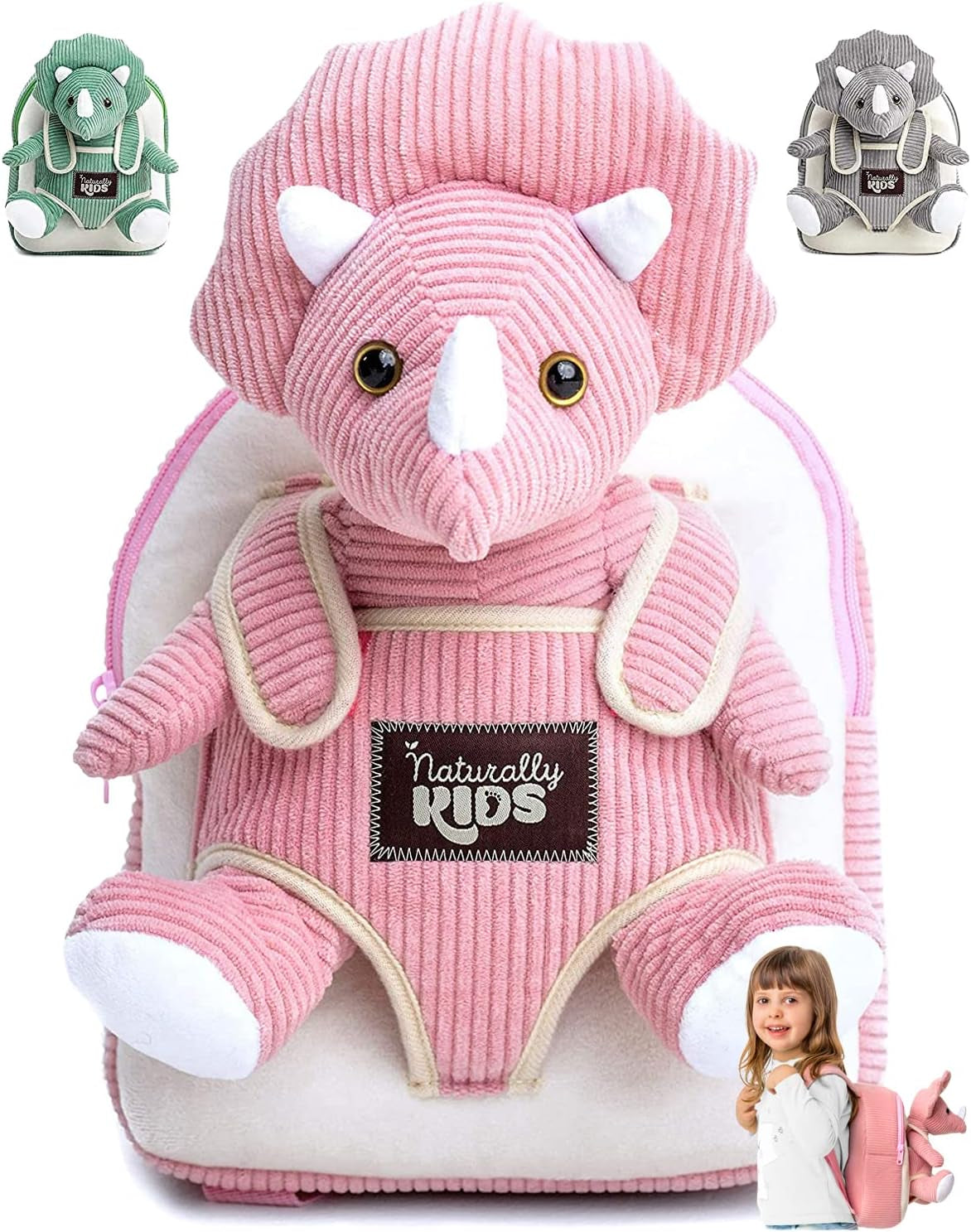 Wolf Backpack, Wolf Toys for Kids 3-5, Toddler Husky Stuffed Animal Gifts for 2 3 4 5 Year Old Girl Boy