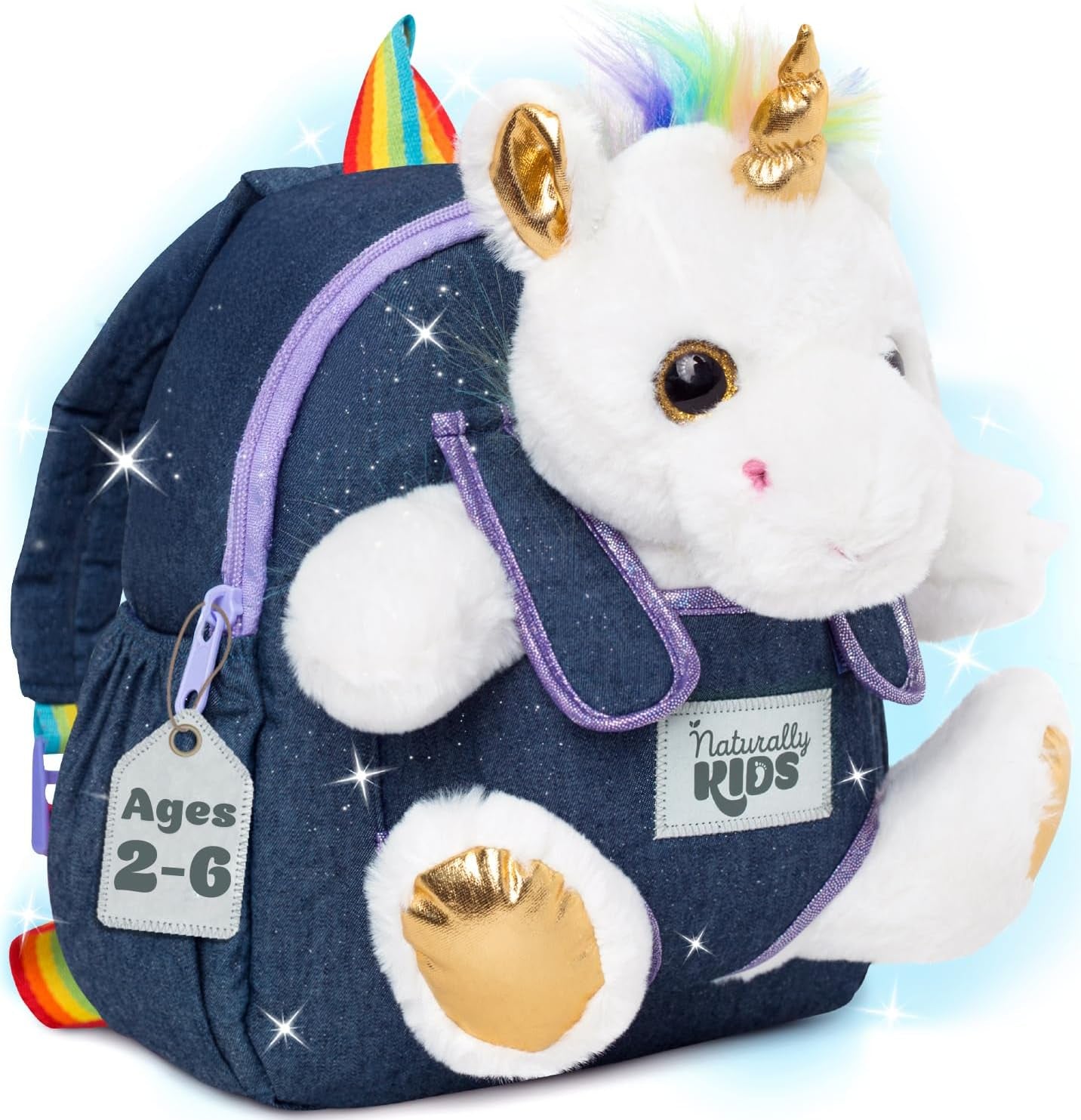 Wolf Backpack, Wolf Toys for Kids 3-5, Toddler Husky Stuffed Animal Gifts for 2 3 4 5 Year Old Girl Boy