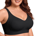 plus Size Everyday Bras for Women Full Coverage Soft Sleep Wirefree Bras New Upgrade