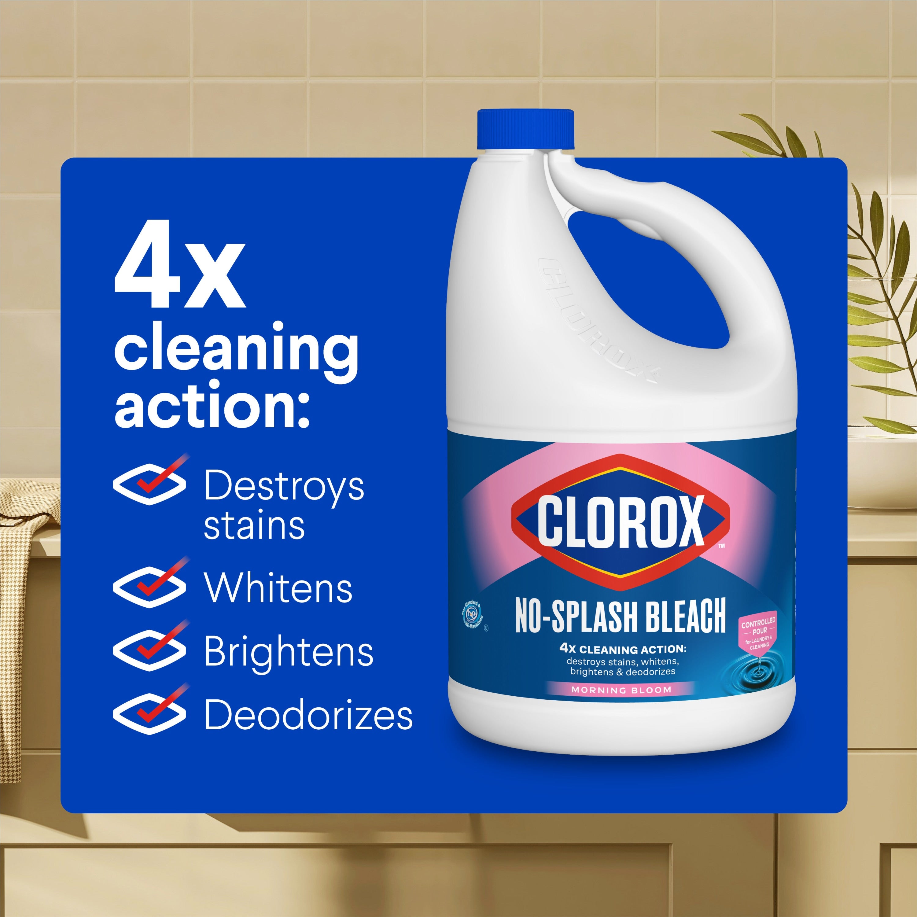 Splash-Less Fresh Meadow Concentrated 77 Fluid Ounce(S) Household Bleach