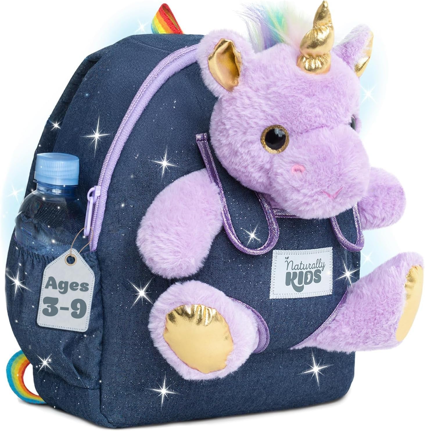 Wolf Backpack, Wolf Toys for Kids 3-5, Toddler Husky Stuffed Animal Gifts for 2 3 4 5 Year Old Girl Boy