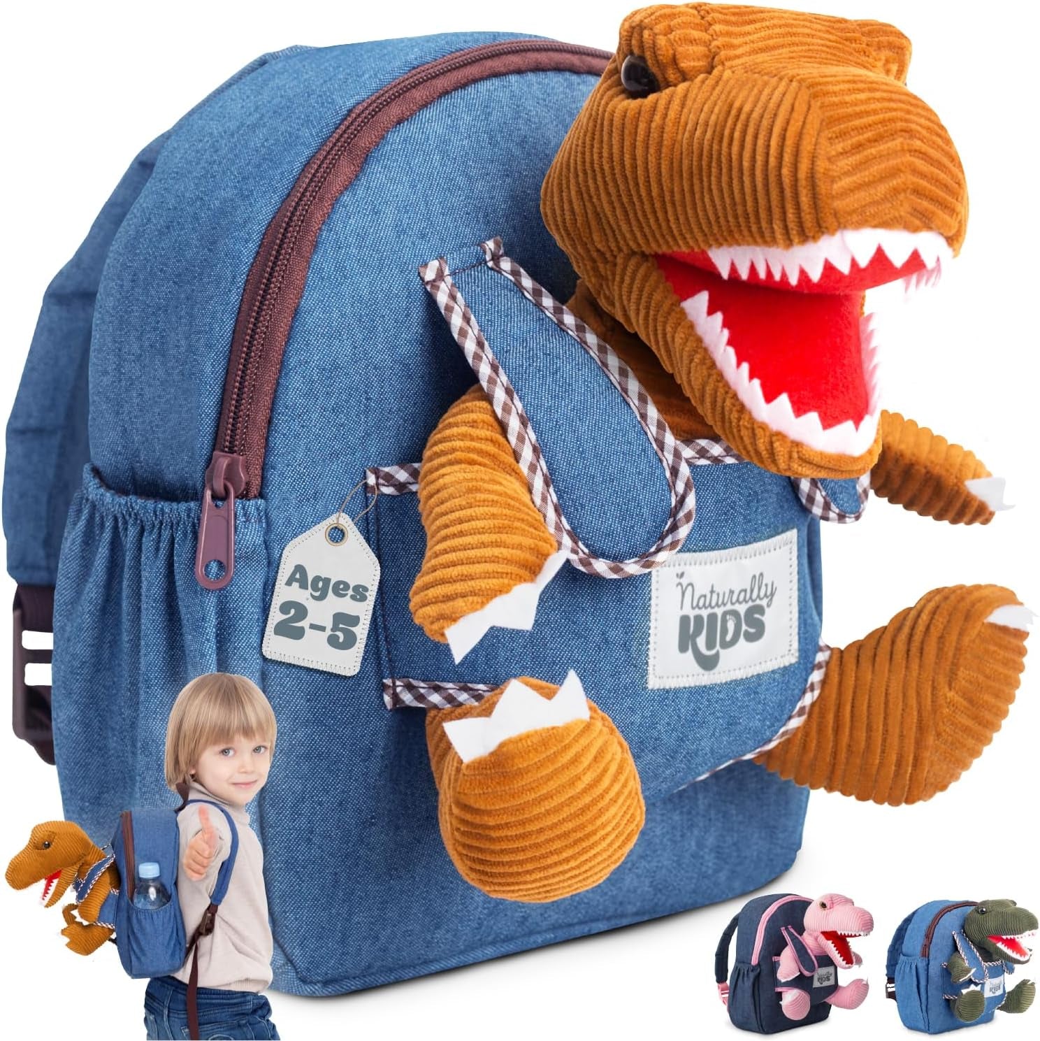 Wolf Backpack, Wolf Toys for Kids 3-5, Toddler Husky Stuffed Animal Gifts for 2 3 4 5 Year Old Girl Boy