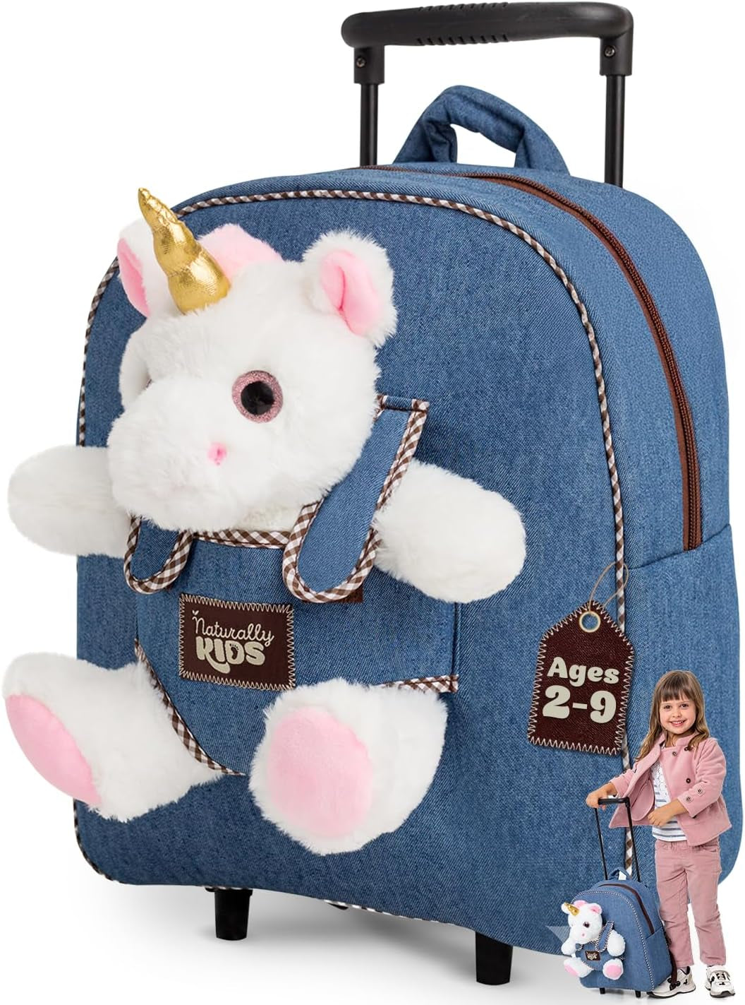 Wolf Backpack, Wolf Toys for Kids 3-5, Toddler Husky Stuffed Animal Gifts for 2 3 4 5 Year Old Girl Boy