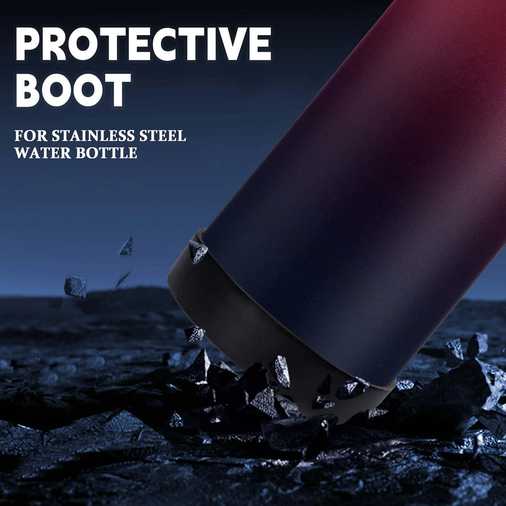40Oz Vacuum Insulated Water Bottle - Keep Cold 48H Hot 24H, Combo Straw & Spout Lids, Survival Paracord Handle, Bottle Carrier Bag W/ Strap, Protective Boot, Stainless Steel Water Jug Metal Flask