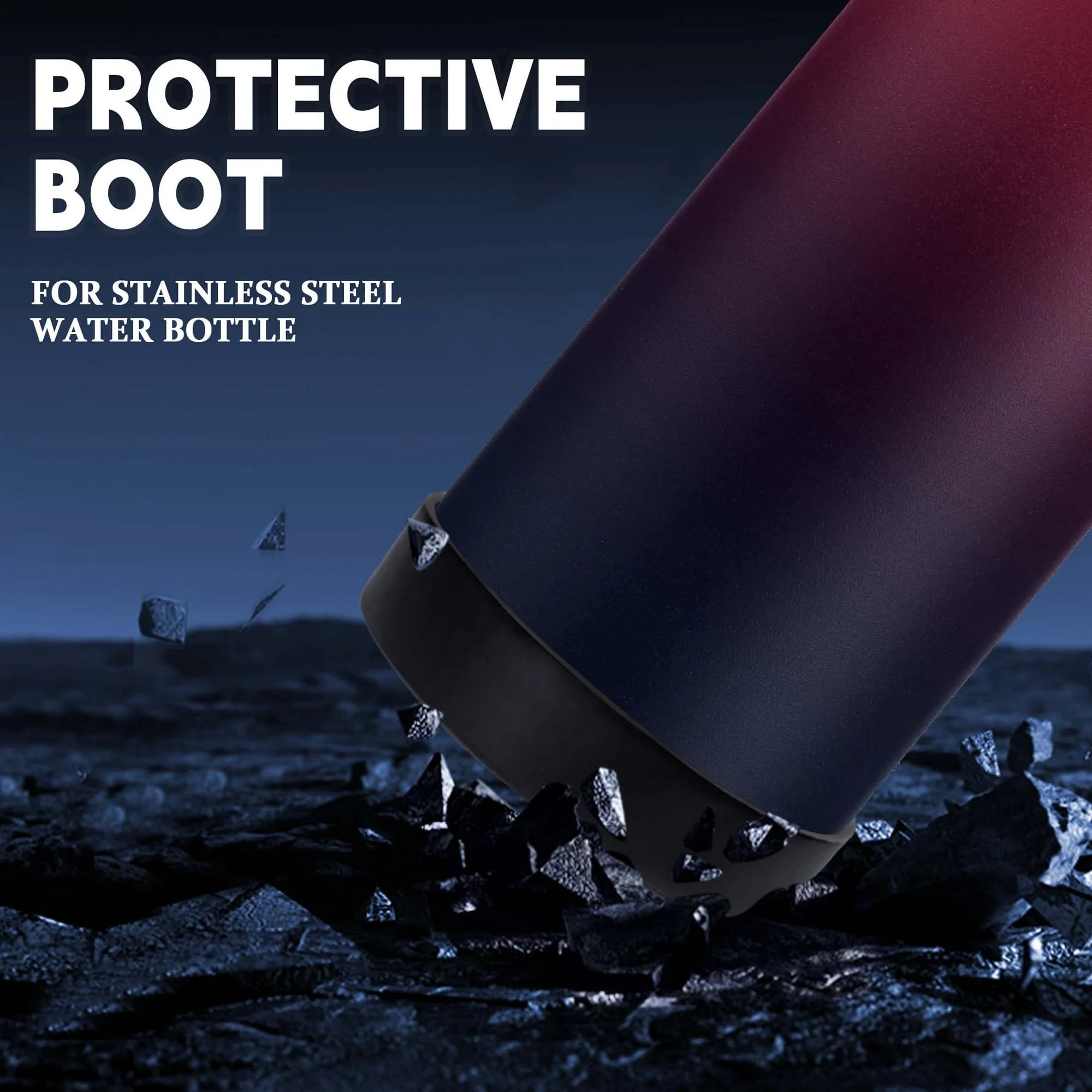 40Oz Vacuum Insulated Water Bottle - Keep Cold 48H Hot 24H, Combo Straw & Spout Lids, Survival Paracord Handle, Bottle Carrier Bag W/ Strap, Protective Boot, Stainless Steel Water Jug Metal Flask