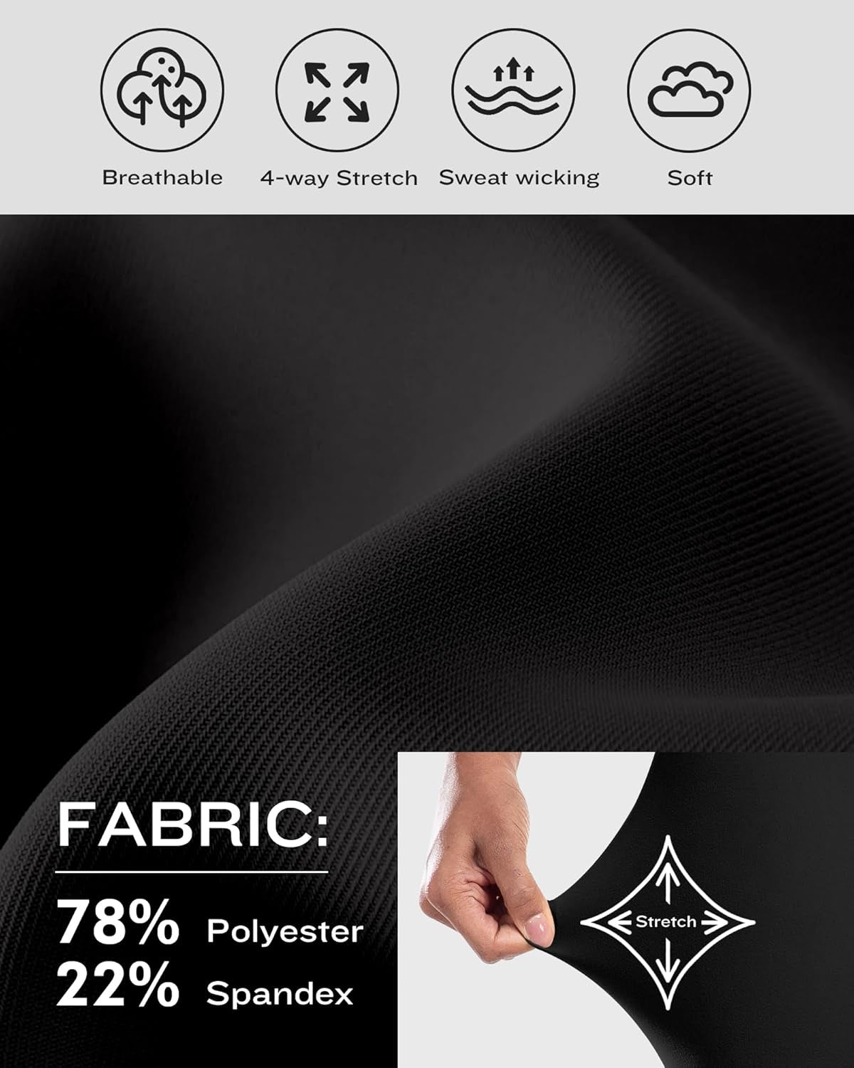 High Waisted Spandex Biker Shorts, Workout Booty Soft Yoga Shorts for Women