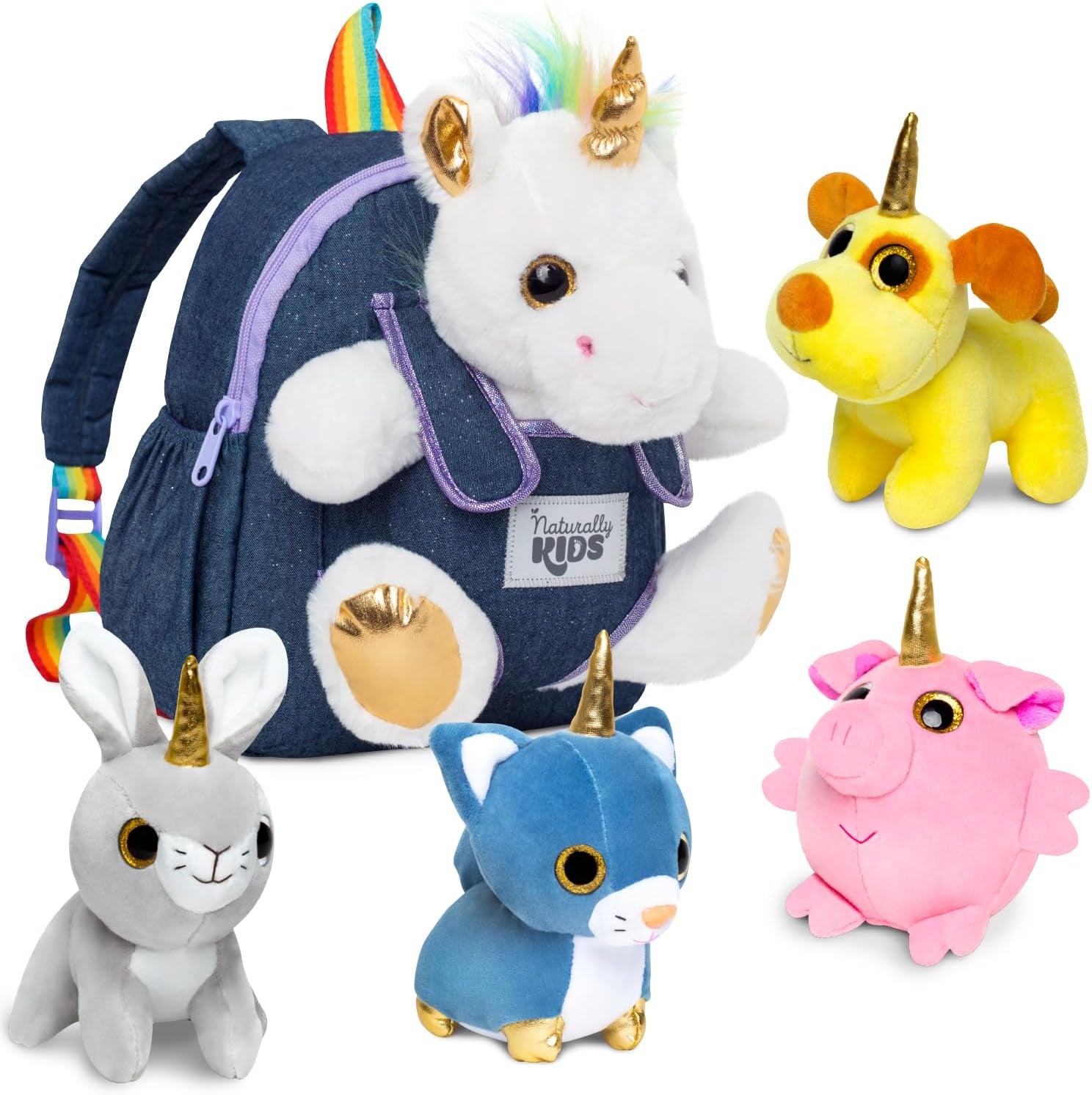 Wolf Backpack, Wolf Toys for Kids 3-5, Toddler Husky Stuffed Animal Gifts for 2 3 4 5 Year Old Girl Boy
