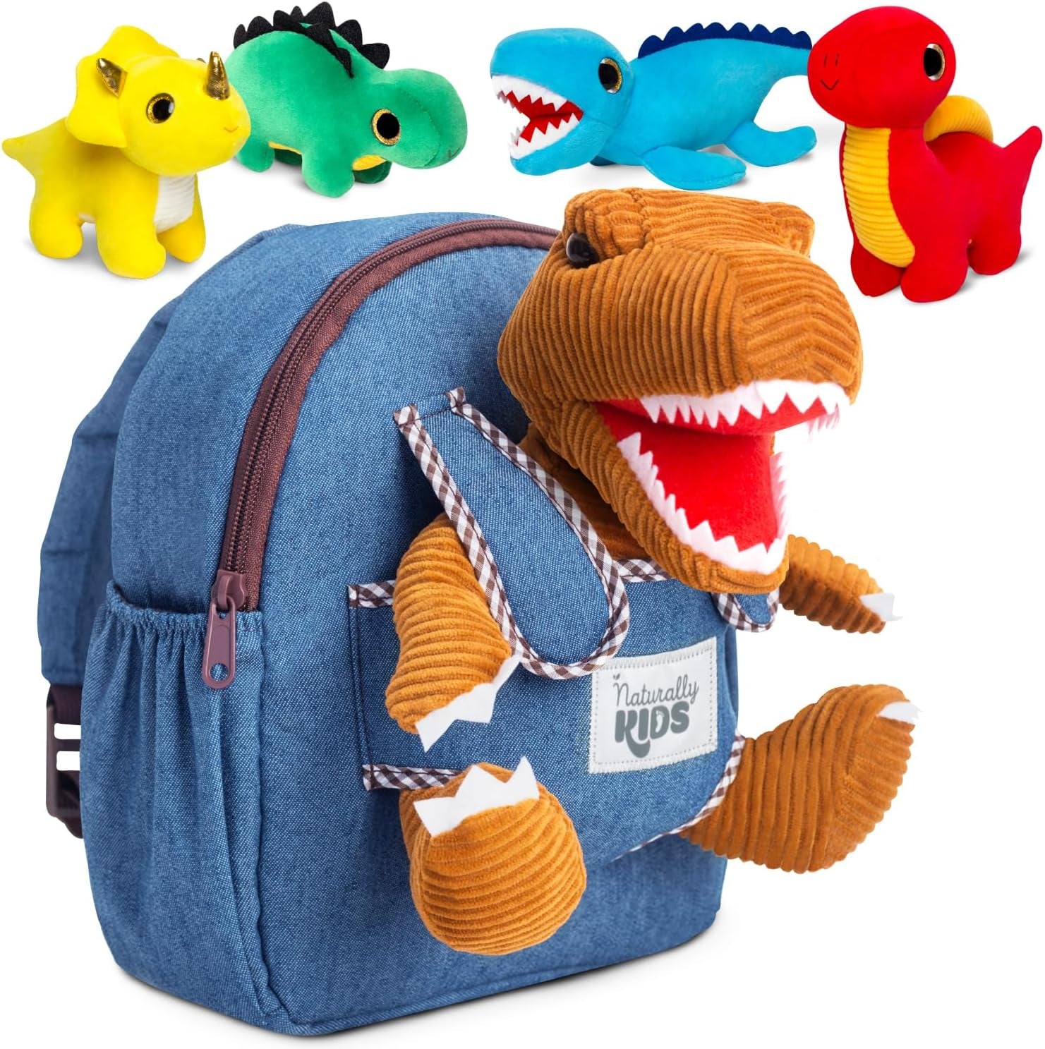 Wolf Backpack, Wolf Toys for Kids 3-5, Toddler Husky Stuffed Animal Gifts for 2 3 4 5 Year Old Girl Boy