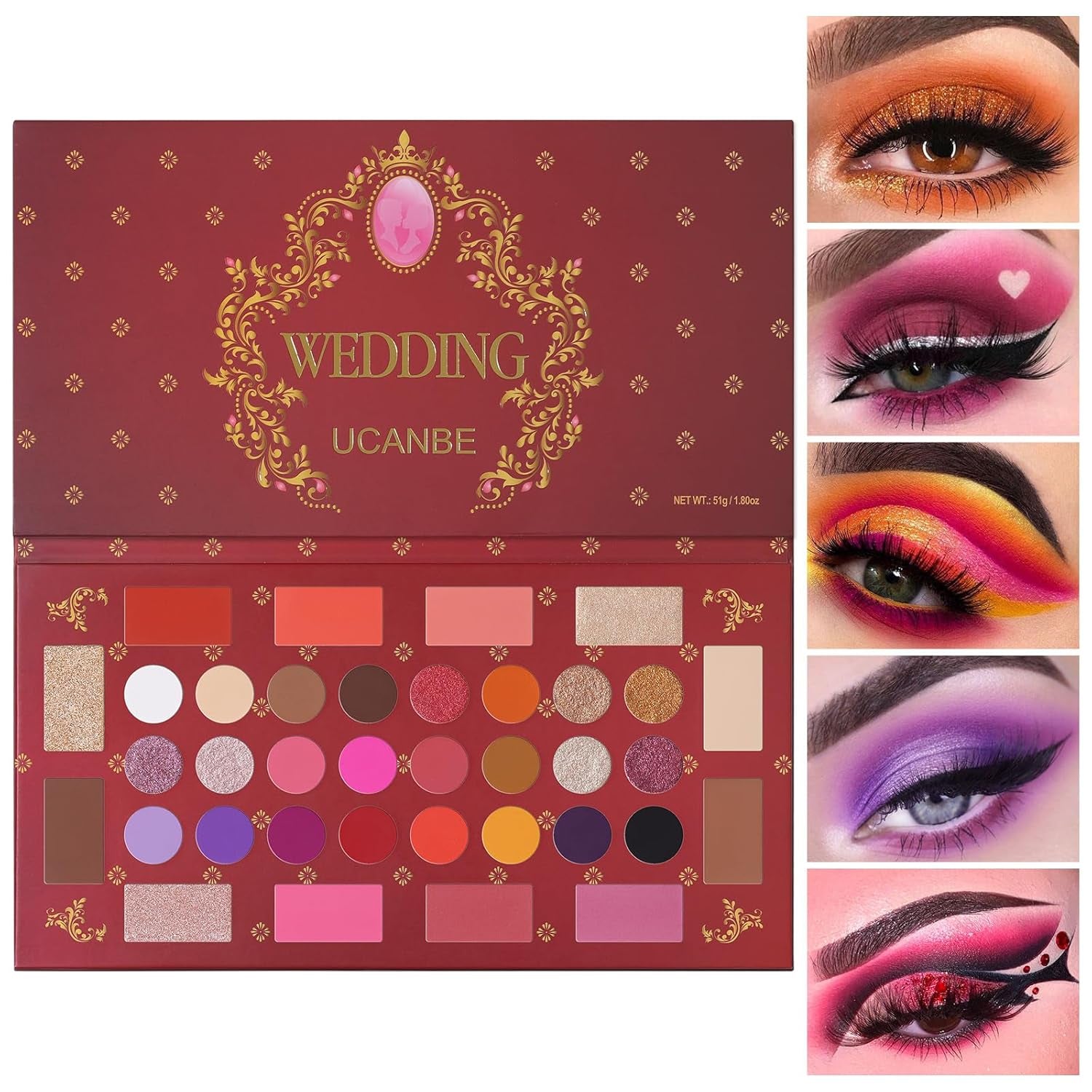 Spotlight Eyeshadow Palette Professional 40 Color Eye Shadow Matte Shimmer Makeup Pallet Highly Pigmented Colorful Powder Long Lasting Waterproof Eye Shadow