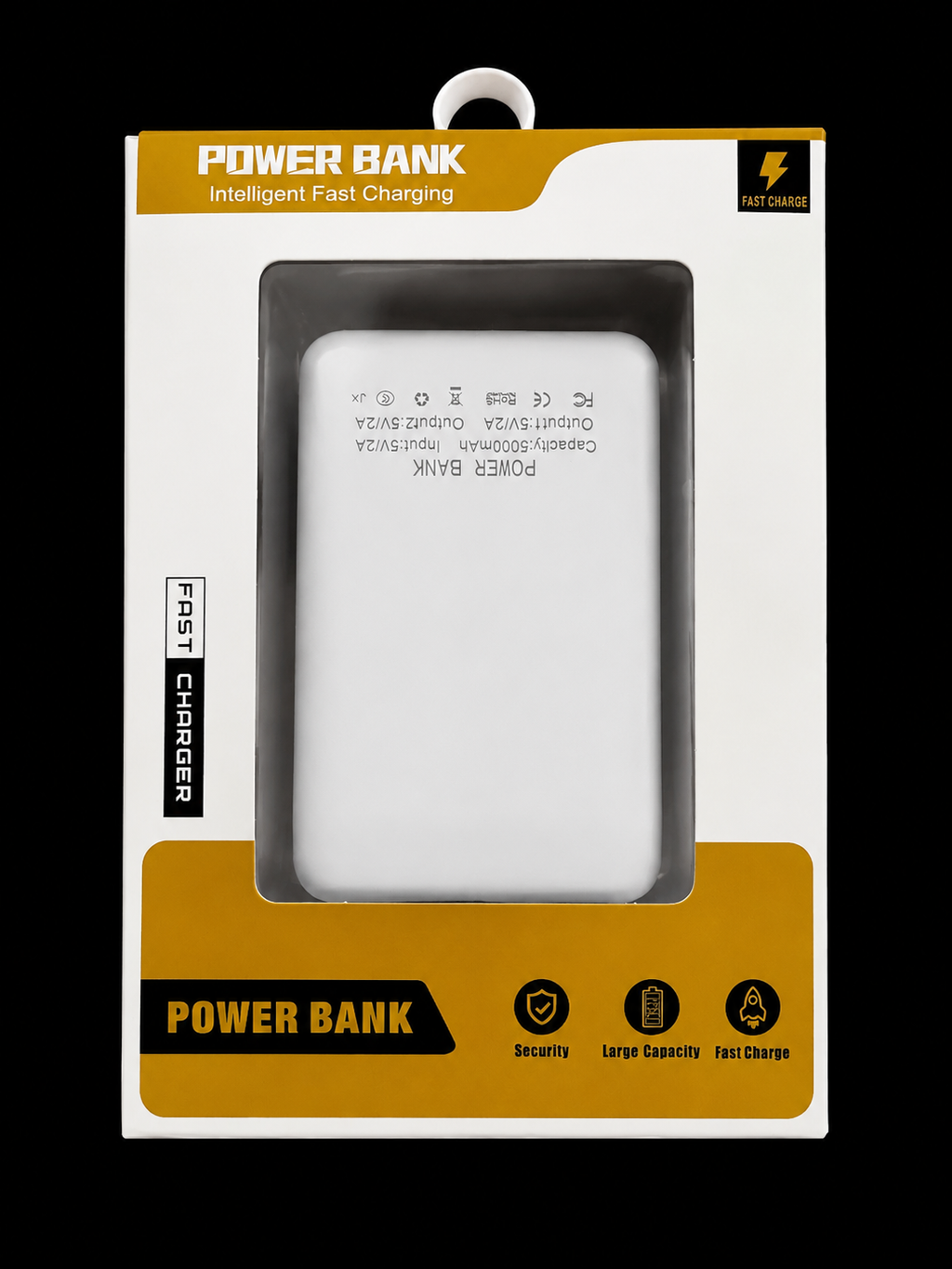 Portable Charger, Slim 10000mAh Power Bank Travel Battery Pack 3 Outputs 2 Inputs Compatible with iPhone 17/16/15/14/13 Galaxy S24/22 iPad Android etc (Black+White)