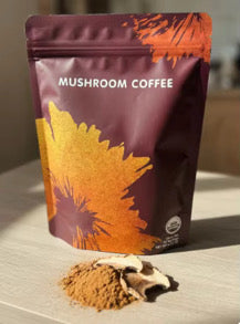 Mushroom Coffee, Instant Mushroom Coffee Powder with 6 Adaptogenic Mushrooms (Cordyceps, Lion’s Mane, Shiitake, Turkey Tail) and MCT Oil for Better Energy, Focus, Immune Support -
